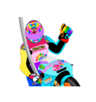 Moto Race Rainbow-colored Riders 31 @04（個別スタンプ：25）