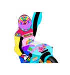 Moto Race Rainbow-colored Riders 31 @04（個別スタンプ：34）