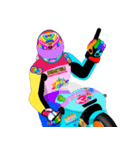 Moto Race Rainbow-colored Riders 31 @04（個別スタンプ：36）