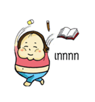 chubby girl with Hanging cheek（個別スタンプ：22）