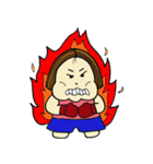 chubby girl with Hanging cheek（個別スタンプ：25）