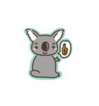 Koala with a tail（個別スタンプ：4）