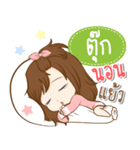 Girl name is "Tuk"（個別スタンプ：39）