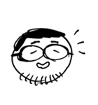 Glasses man jaa（個別スタンプ：1）