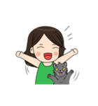 my cat ＆ me（個別スタンプ：4）