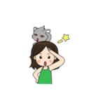 my cat ＆ me（個別スタンプ：8）