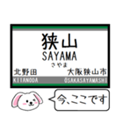 私鉄の高野線 汐見橋線 今この駅だよ！（個別スタンプ：20）