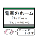 私鉄の高野線,高野ケーブル 今この駅だよ！（個別スタンプ：29）