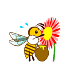 動く！！蜜蜂-ミツバチ-のスタンプ(文字なし)（個別スタンプ：2）