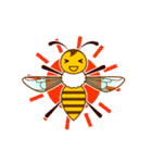 動く！！蜜蜂-ミツバチ-のスタンプ(文字なし)（個別スタンプ：8）