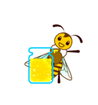 動く！！蜜蜂-ミツバチ-のスタンプ(文字なし)（個別スタンプ：10）