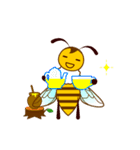 動く！！蜜蜂-ミツバチ-のスタンプ(文字なし)（個別スタンプ：12）