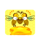 動く！！蜜蜂-ミツバチ-のスタンプ(文字なし)（個別スタンプ：13）