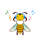 動く！！蜜蜂-ミツバチ-のスタンプ(文字なし)（個別スタンプ：18）