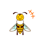 動く！！蜜蜂-ミツバチ-のスタンプ(文字なし)（個別スタンプ：19）