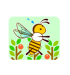 動く！！蜜蜂-ミツバチ-のスタンプ(文字なし)（個別スタンプ：21）