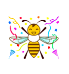 動く！！蜜蜂-ミツバチ-のスタンプ(文字なし)（個別スタンプ：24）