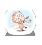 Woolie Cute Girl In A Snowglobe（個別スタンプ：13）