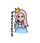 Little Girl Hijab Muslim Eng ver.（個別スタンプ：10）