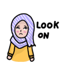 Little Girl Hijab Muslim Eng ver.（個別スタンプ：12）