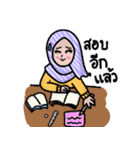 Little Girl Hijab Muslim Thai ver.（個別スタンプ：16）