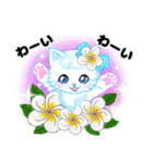 ハワイのお花大好き白猫ちゃん日常敬語（個別スタンプ：29）