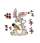 Funny rabbit - Internet language（個別スタンプ：7）