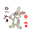 Funny rabbit - Internet language（個別スタンプ：16）