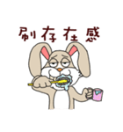 Funny rabbit - Internet language（個別スタンプ：18）