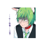 green cat Sticker（個別スタンプ：16）