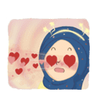 Twinkle little hijab : Eng Ver.（個別スタンプ：13）