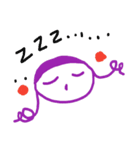 A Purple Girl World（個別スタンプ：12）