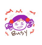 A Purple Girl World（個別スタンプ：15）