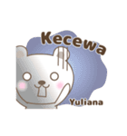 Cute bear stickers name, Yuliana（個別スタンプ：29）