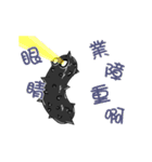 black strip(Sea cucumber)Animation（個別スタンプ：19）