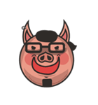 Funny pig pig life（個別スタンプ：16）