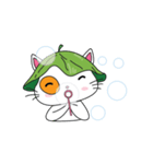 Introverted White Cat（個別スタンプ：15）