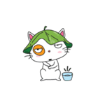 Introverted White Cat（個別スタンプ：21）