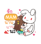 MAM melon goofy girl e（個別スタンプ：35）