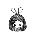 Lonely Draw Girl（個別スタンプ：6）