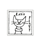 猫の切手 Murrz（個別スタンプ：4）