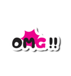 Colorful Text Stickers. 01（個別スタンプ：32）