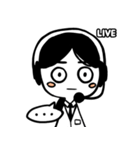 Live！ 中継を開始します！（個別スタンプ：2）