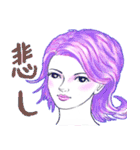 ヘアーイラスト3（個別スタンプ：21）