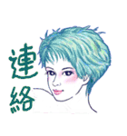 ヘアーイラスト3（個別スタンプ：25）