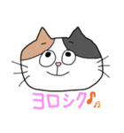 毎日使える三毛猫さんスタンプ（個別スタンプ：4）