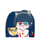 Cally's Daily with Rose bear（個別スタンプ：15）