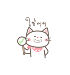 Lookchin White Kitten（個別スタンプ：14）