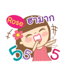 Hello my name is Rose（個別スタンプ：18）