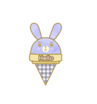 Bunny love ice cream（個別スタンプ：1）